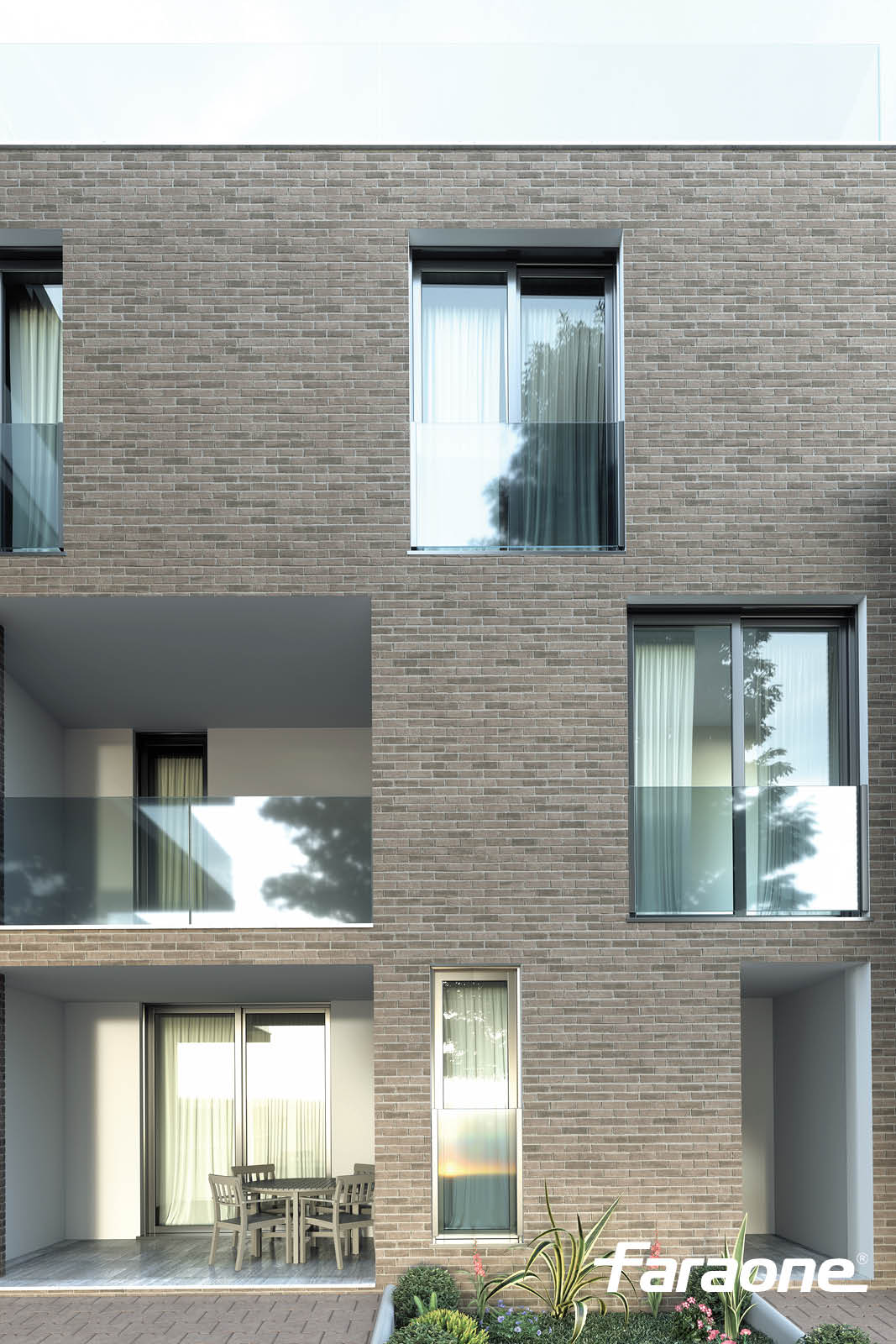 Parapetti in vetro e alluminio Giulietta