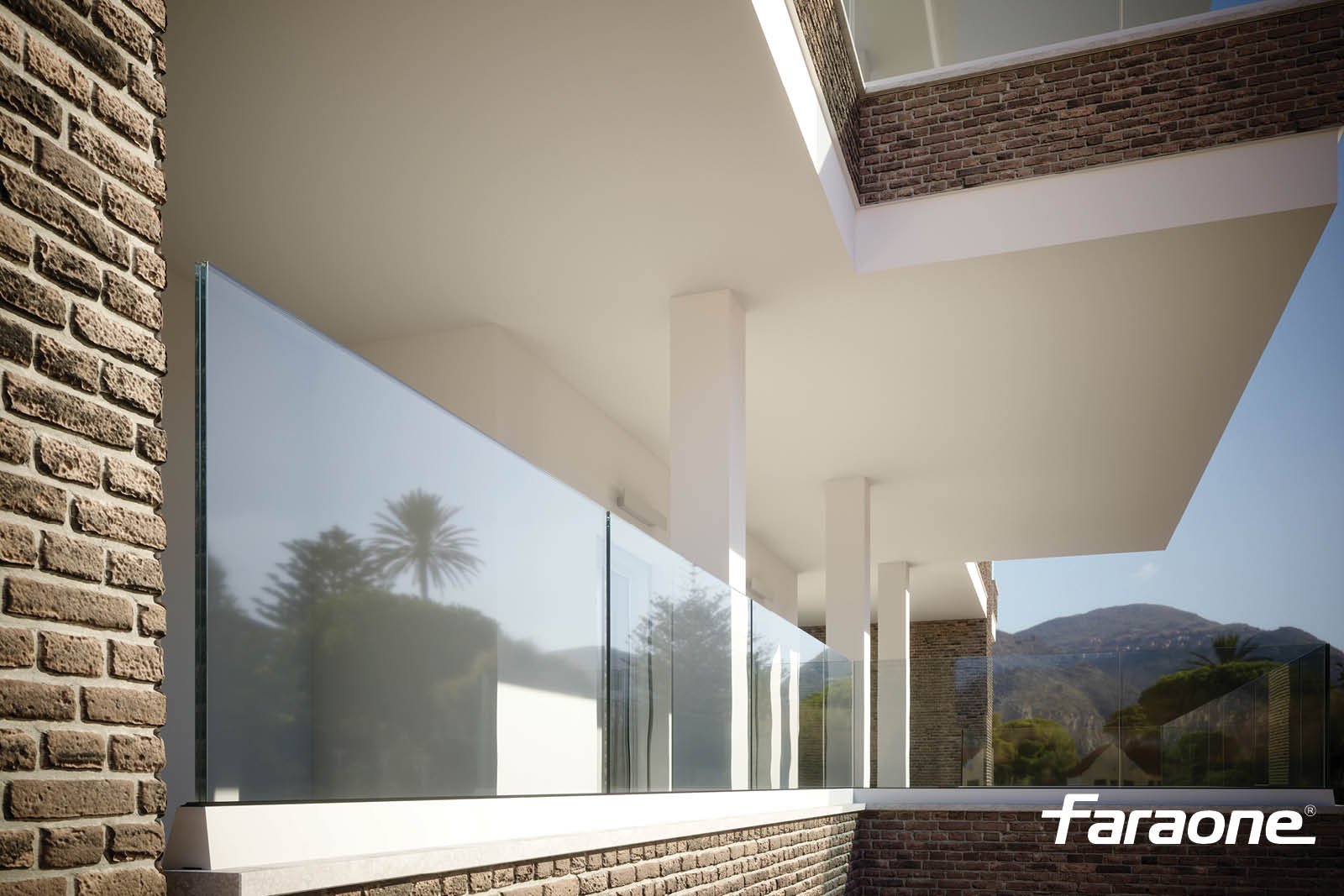 Parapetti in vetro e alluminio Ninfa 50-N