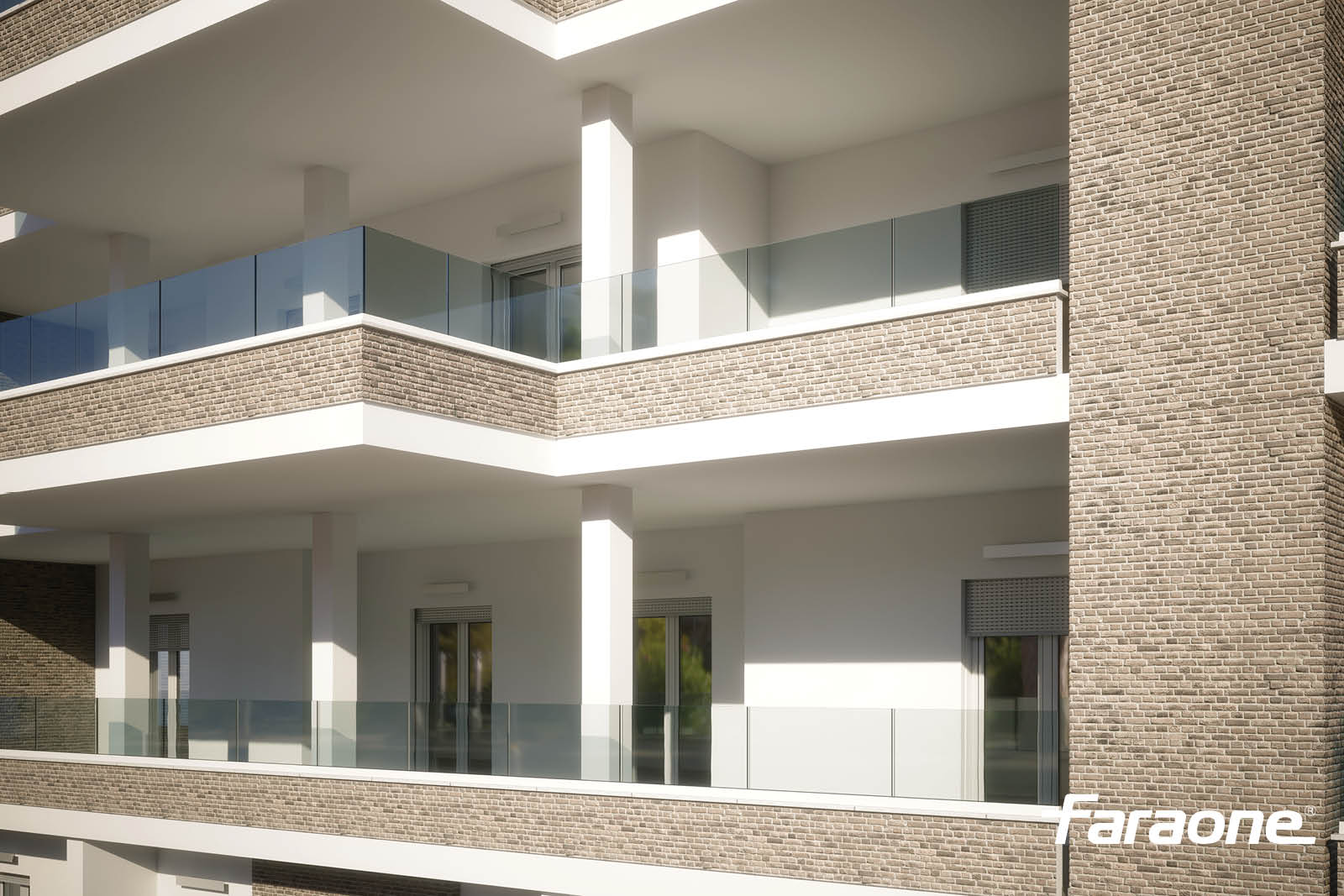 Parapetti in vetro e alluminio Ninfa 50-N
