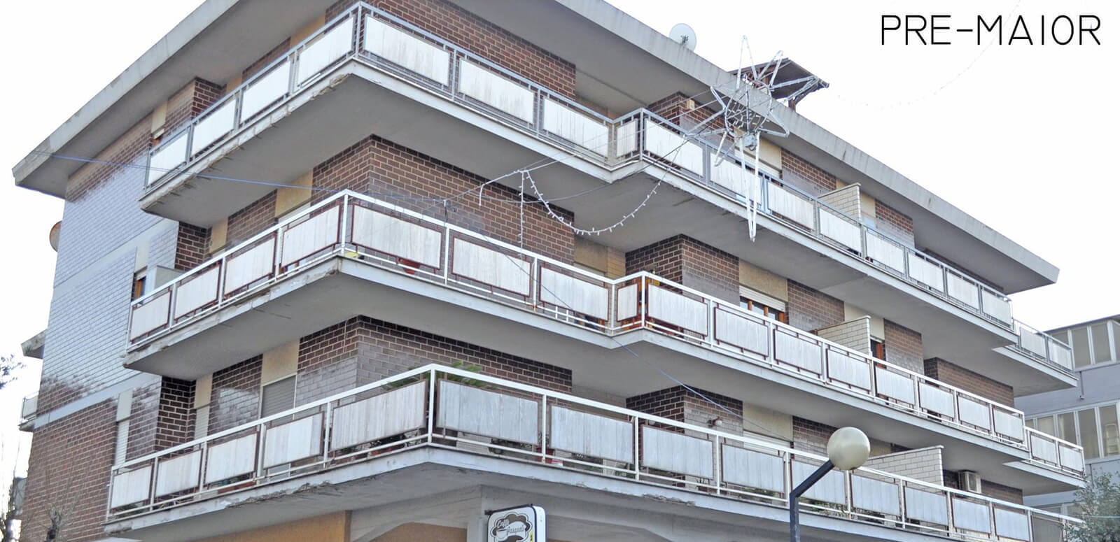 parapetti in vetro e alluminio Maior - Pre ristrutturazione