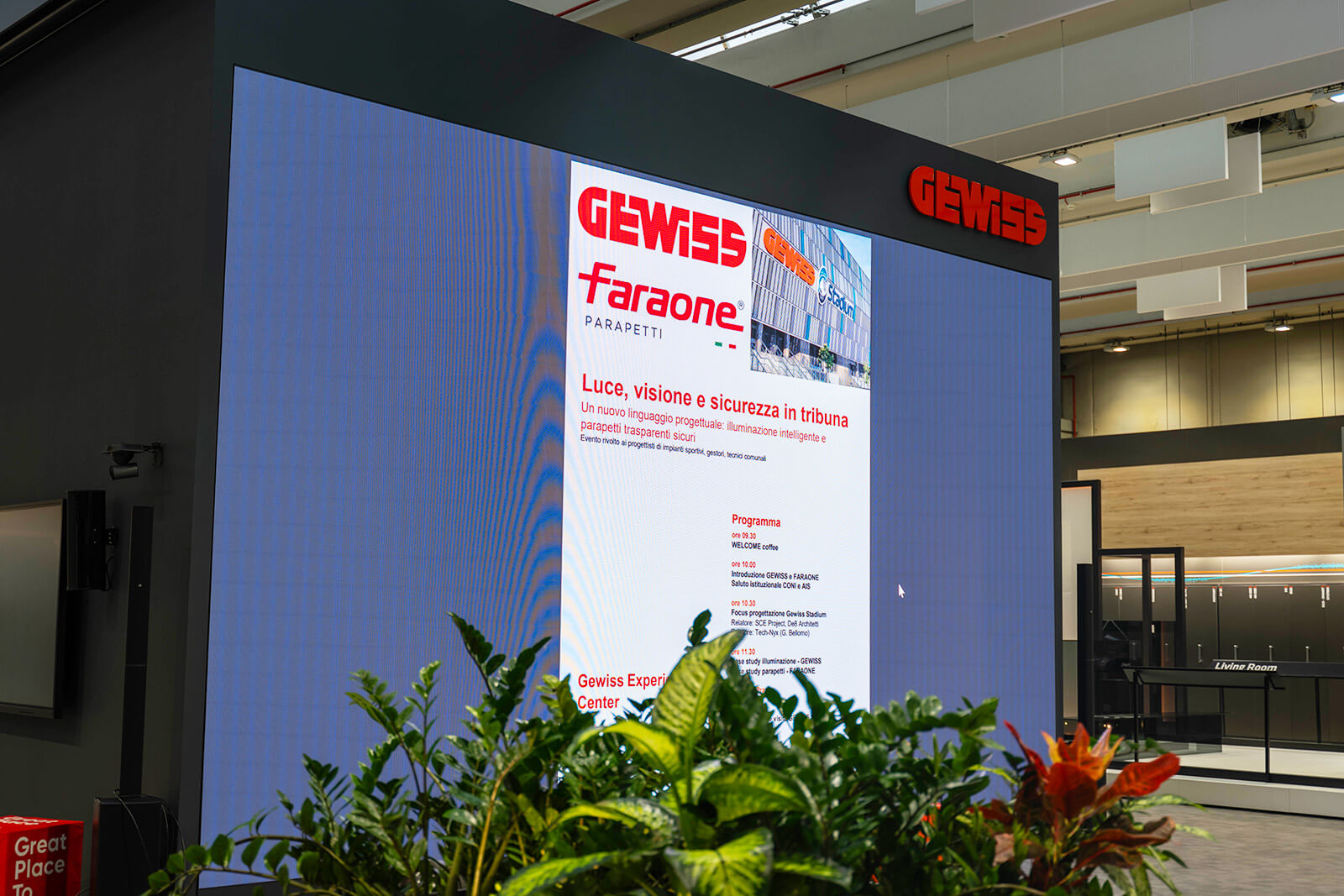 Evento formativo al GEWISS esperience center con Faraone