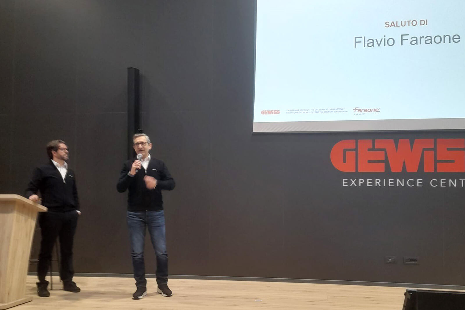 Evento formativo al GEWISS esperience center con Faraone