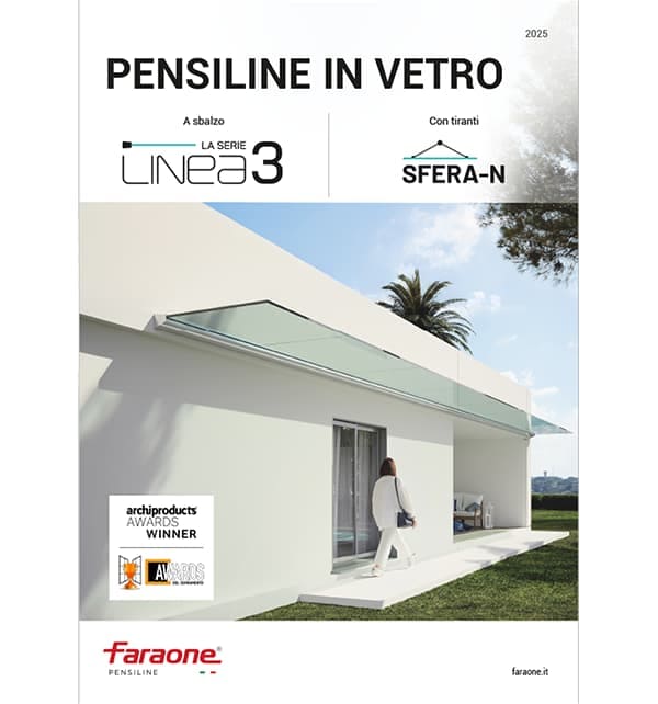cover catalogo pensiline in vetro Linea serie 3