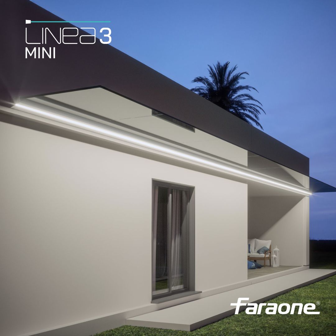 pensiline in vetro e alluminio Linea Mini 3