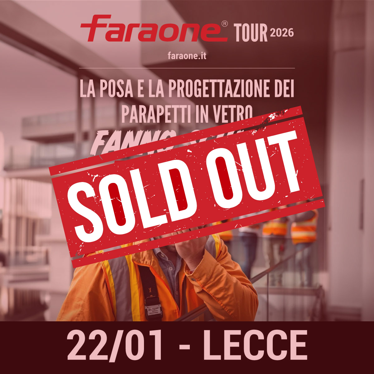 Locandina soldout Lecce