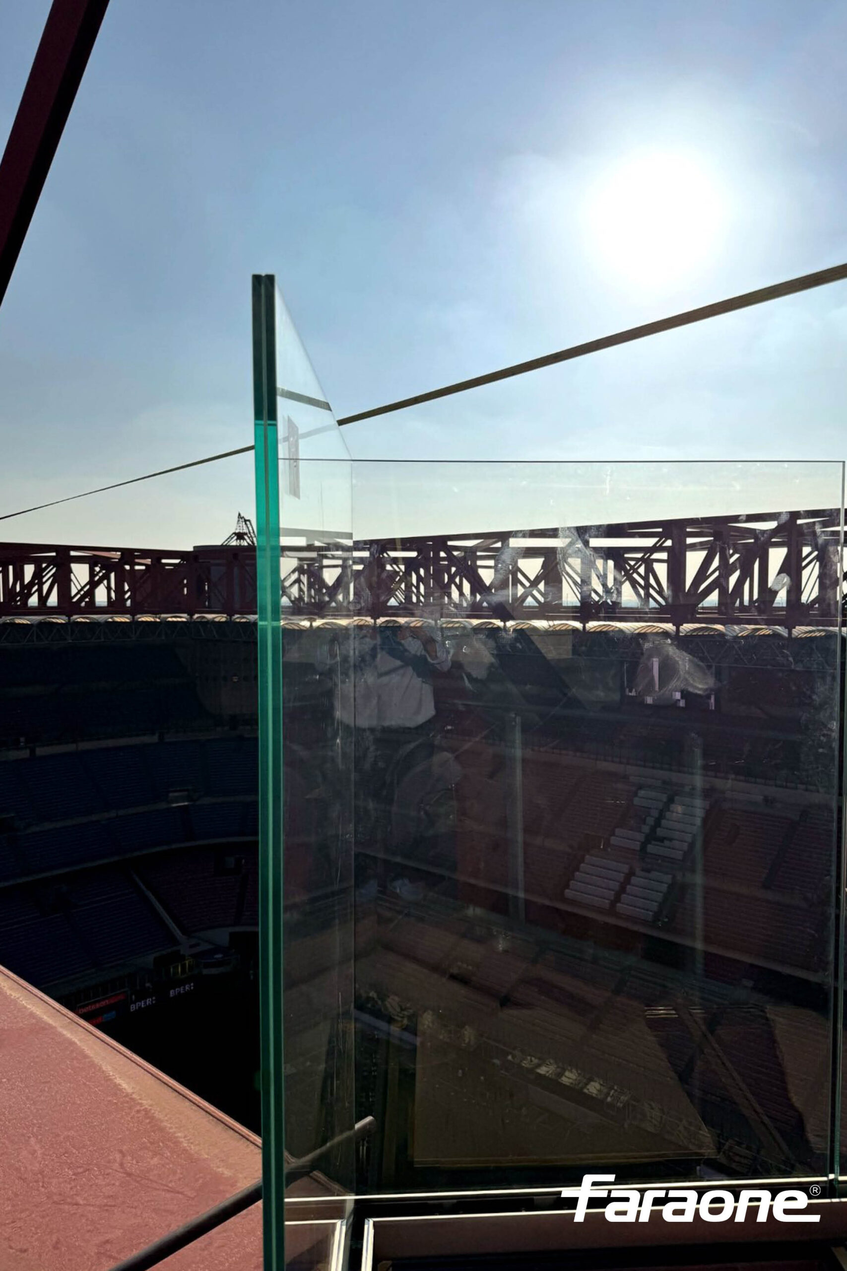 Dettaglio parapetto Ninfa 6 Skywalk San Siro