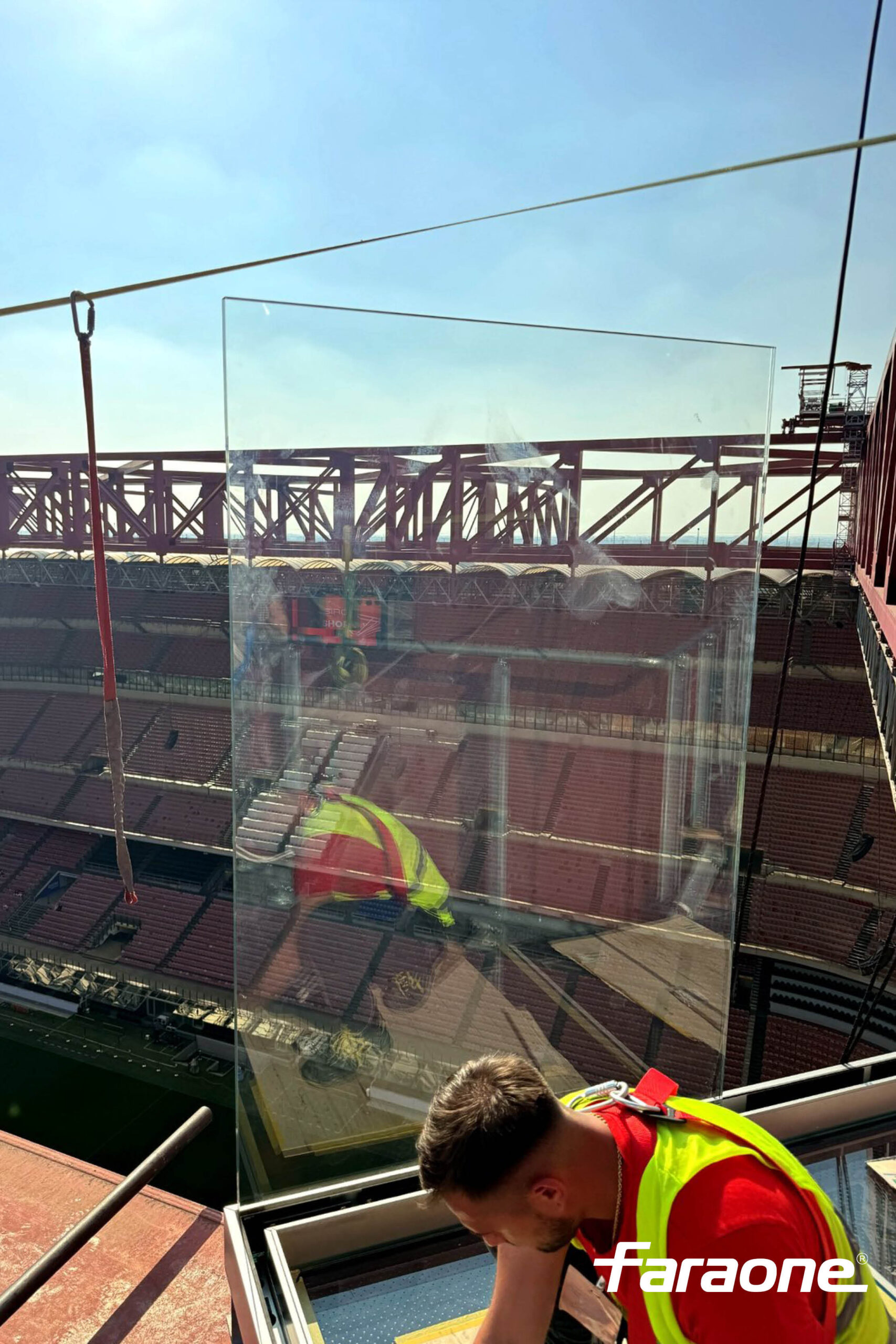 Dettaglio parapetto Ninfa 6 Skywalk San Siro
