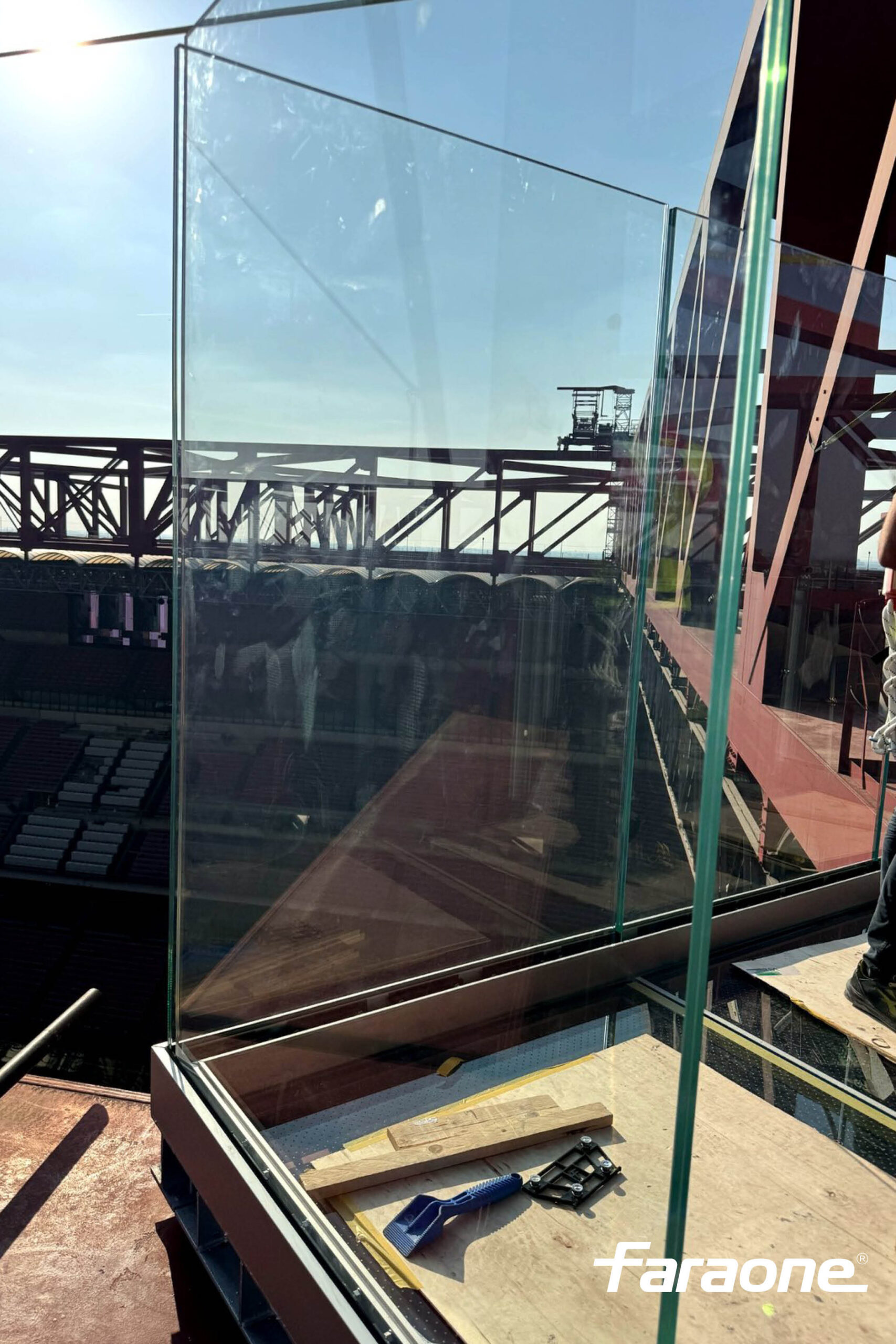 Dettaglio parapetto Ninfa 6 Skywalk San Siro