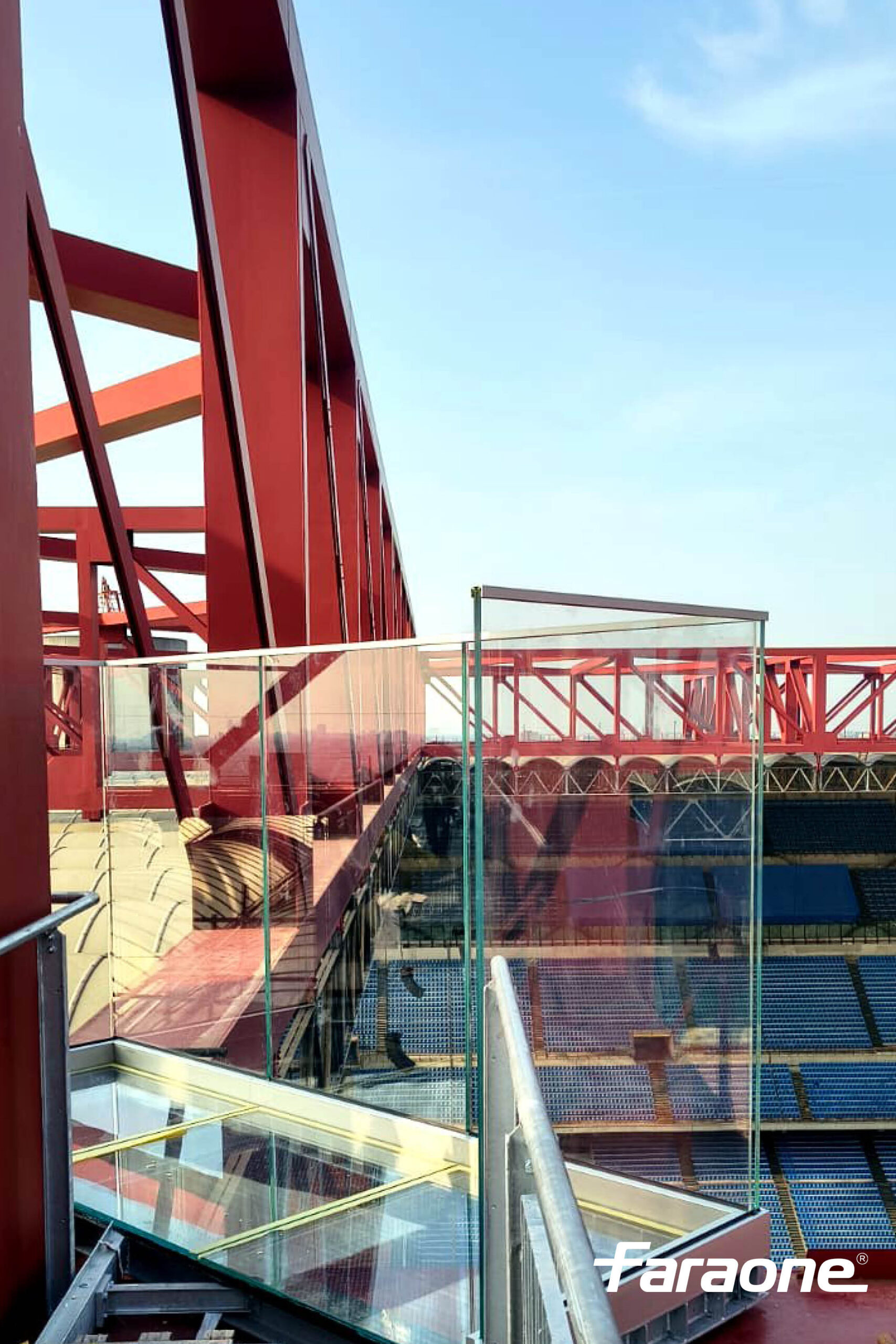 Dettaglio parapetto Ninfa 6 Skywalk San Siro
