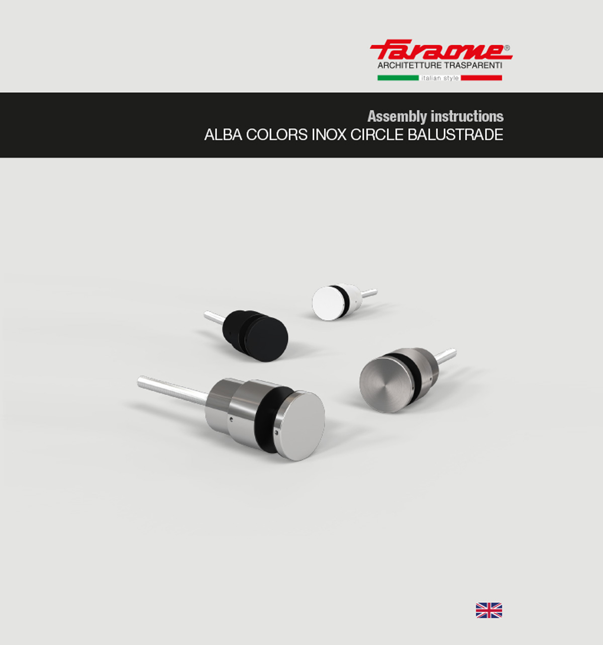 Balustrades assembly instructions - ALBA COLORS INOX CIRCLE > Faraone EN