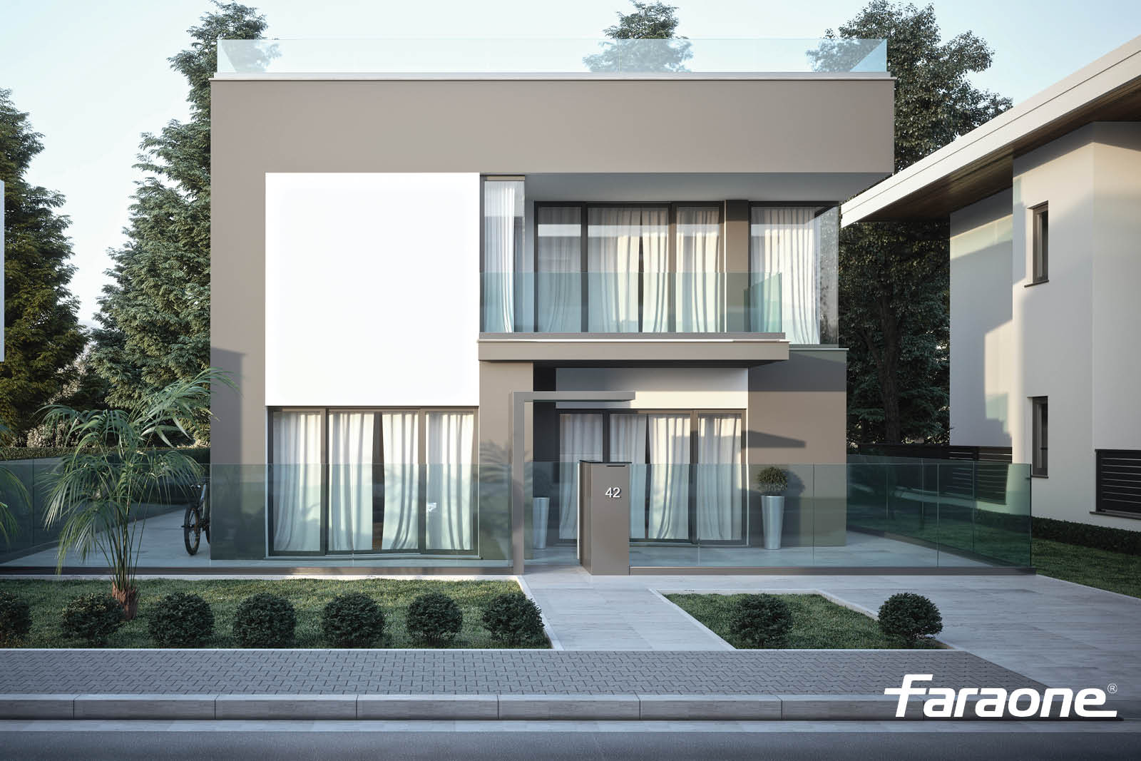 Parapetti in vetro e alluminio Ninfa 106