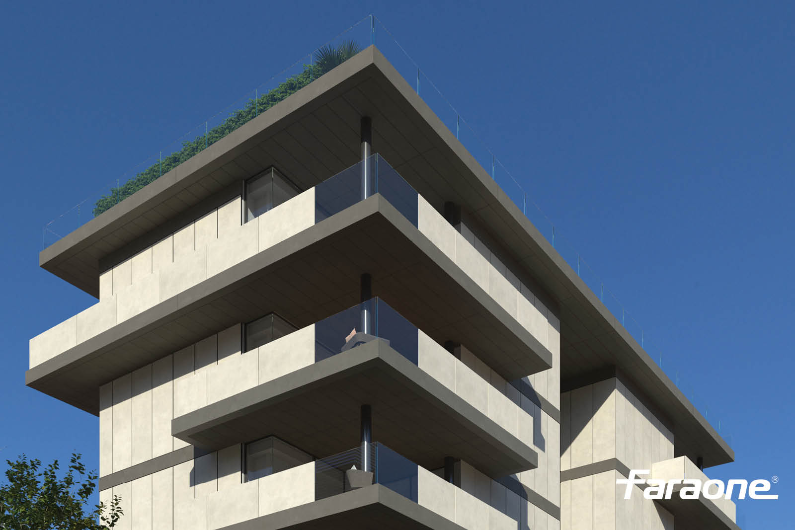 parapetti in vetro, alluminio e ceramica CerStrong