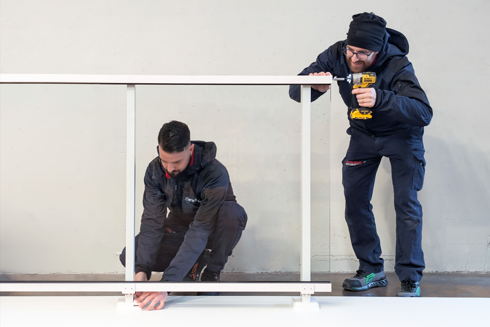 Montaggio parapetti in vetro Maior EvO