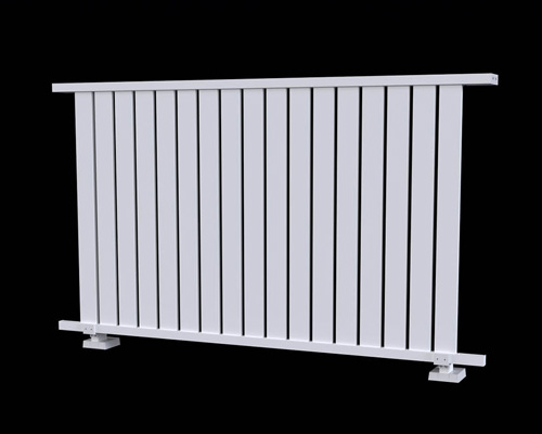 parapetti con stecche verticali in alluminio Maior Stick - 80 mm