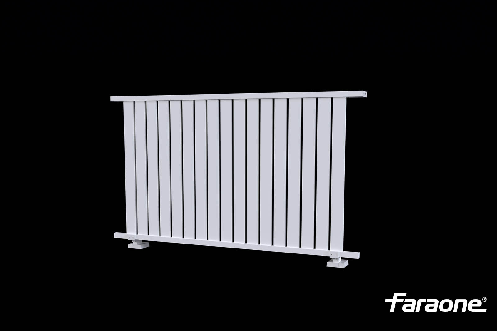 parapetti con stecche verticali in alluminio Maior Stick