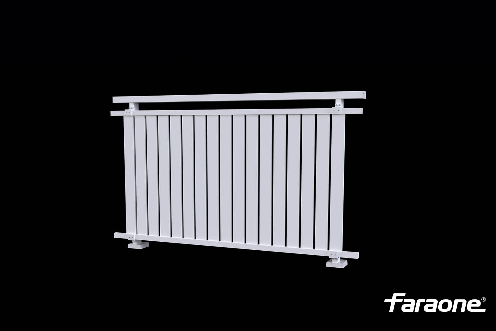 parapetti con stecche verticali in alluminio Maior Stick