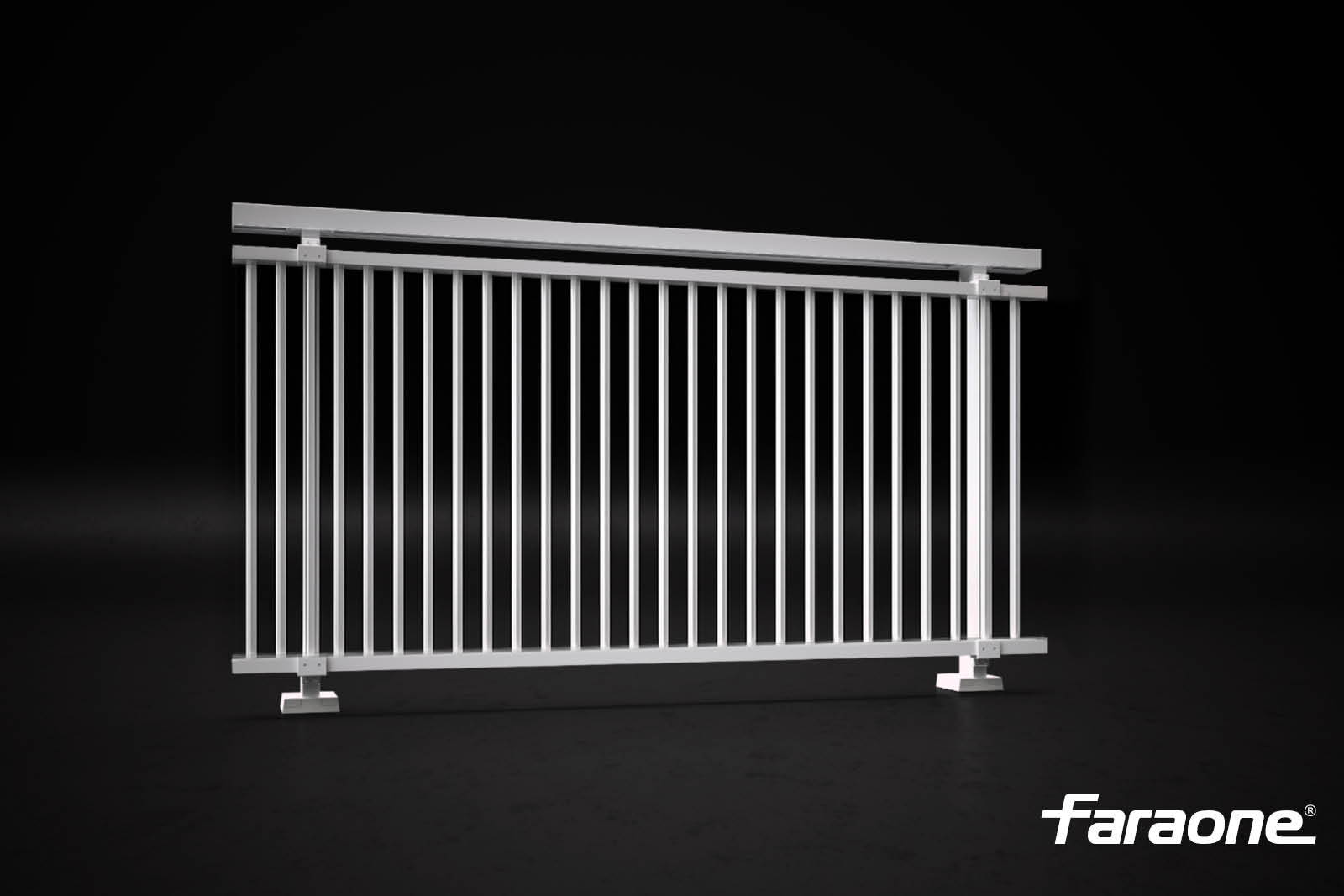 parapetti con stecche verticali in alluminio Maior Stick