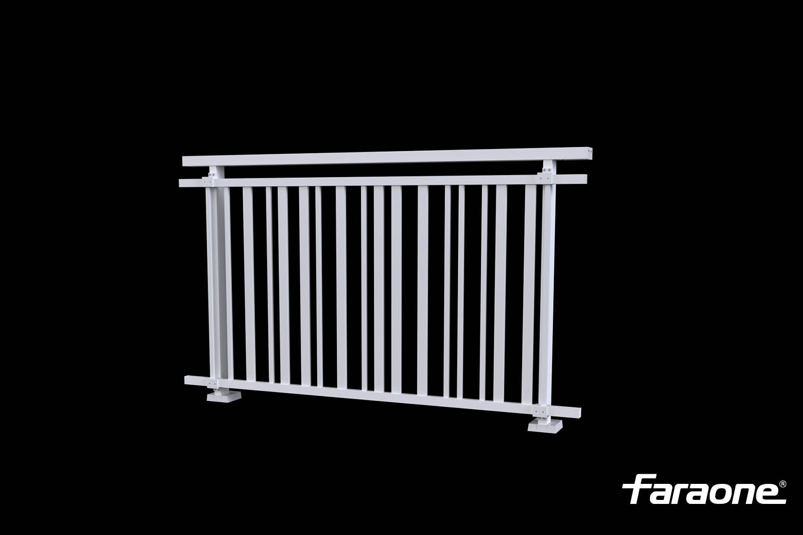 parapetti con stecche verticali in alluminio Maior Stick